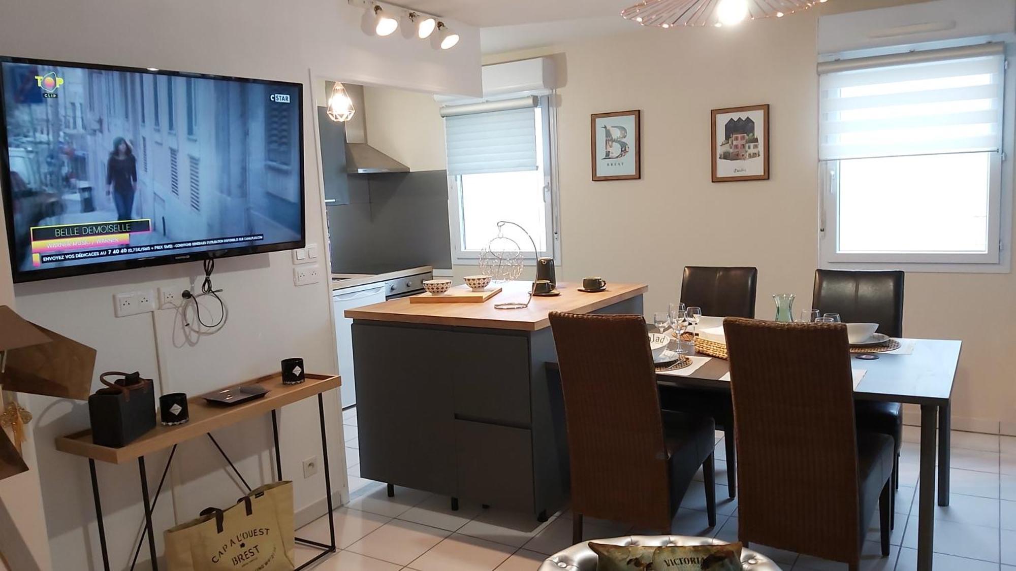 L'Escale N°13 :Appartement Standing Dans Residence 布雷斯特 外观 照片